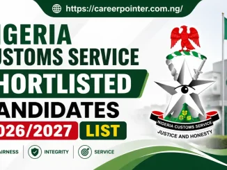 Nigeria Customs Shortlisted Candidates