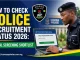How to Check Nigeria Police Recruitment Status 2026