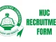 NUC Shortlisted Candidates