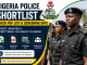 Nigeria Police Shortlisted Candidates